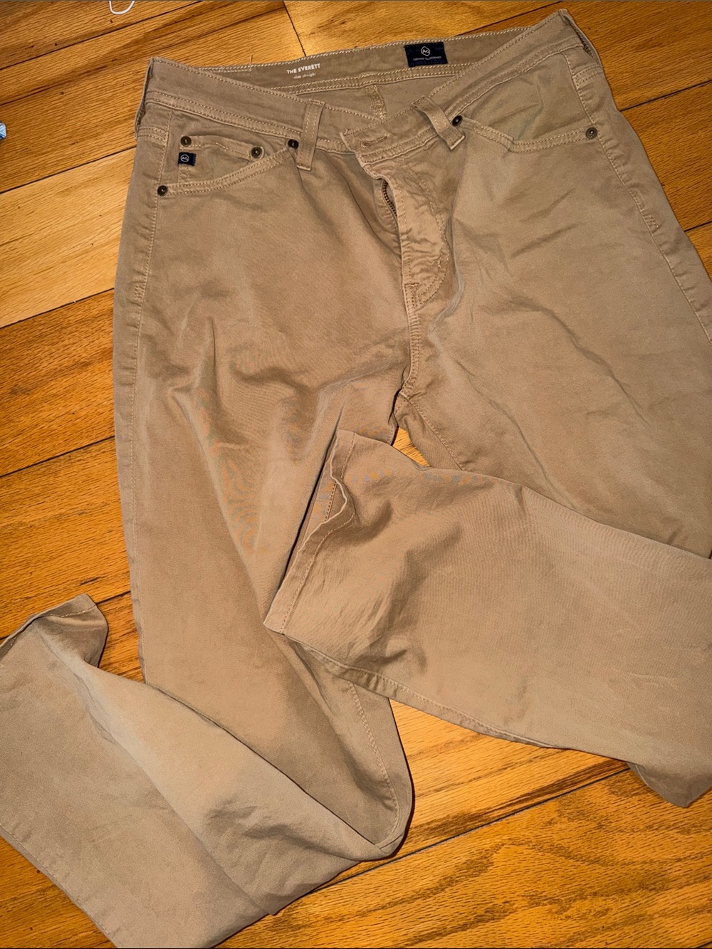 Ag Adriano Goldschmied Men's Chinos in Khaki Tan